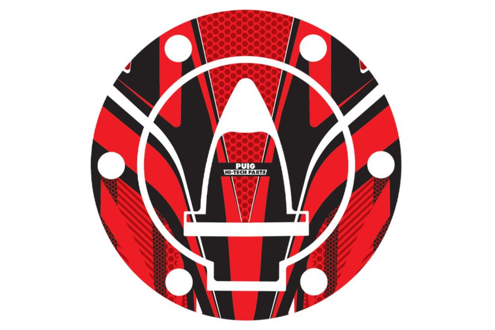 PUIG 8263R Tankdeckelabdeckungen Radikal passend fuer DUCATI MULTISTRADA 1200 Rot