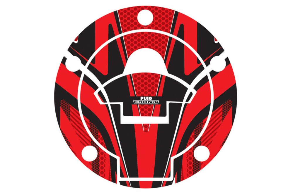 PUIG 8281R Tankdeckelabdeckungen Radikal passend fuer YAMAHA YZF-R3 Rot