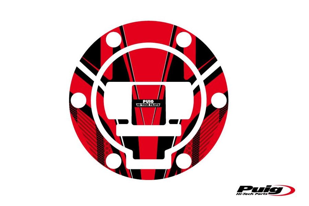 PUIG 6825R Tankdeckelabdeckungen Radikal passend fuer BMW R1200GS Rot