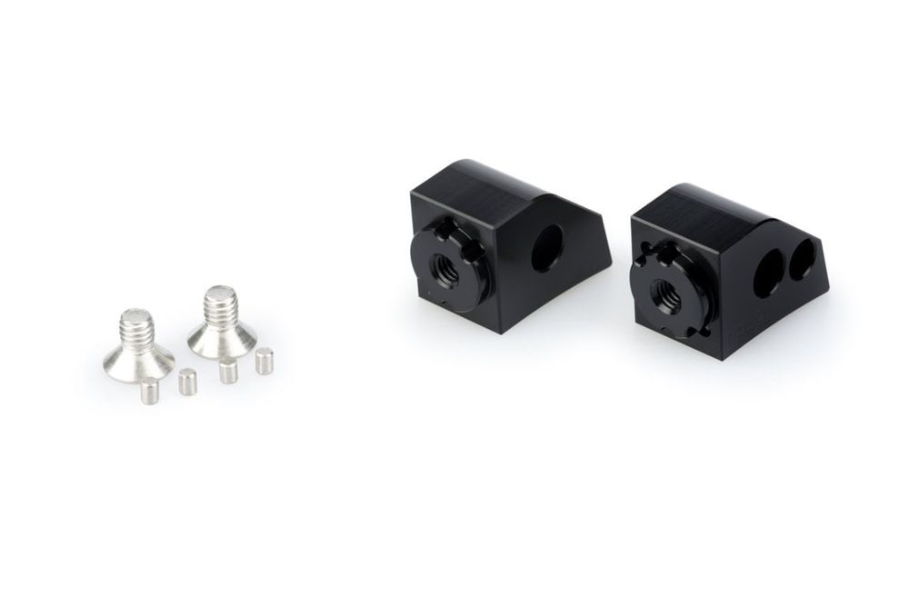PUIG 20252N Adapter Beifahrer Fußrasten passend fuer HONDA CB650F Schwarz