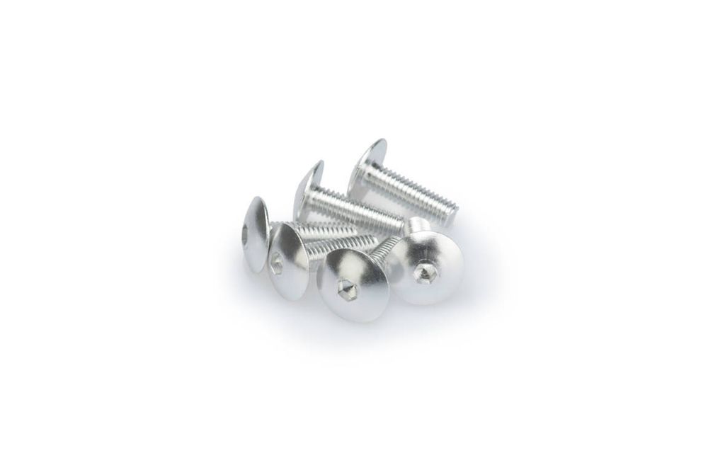 PUIG 0657P Muttern aus Anodisierten Aluminium passend fuer UNIVERSAL UNIVERSAL Silber