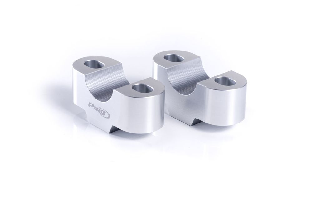 PUIG 3671P Lenkererhöhungen passend fuer UNIVERSAL UNIVERSAL Silber