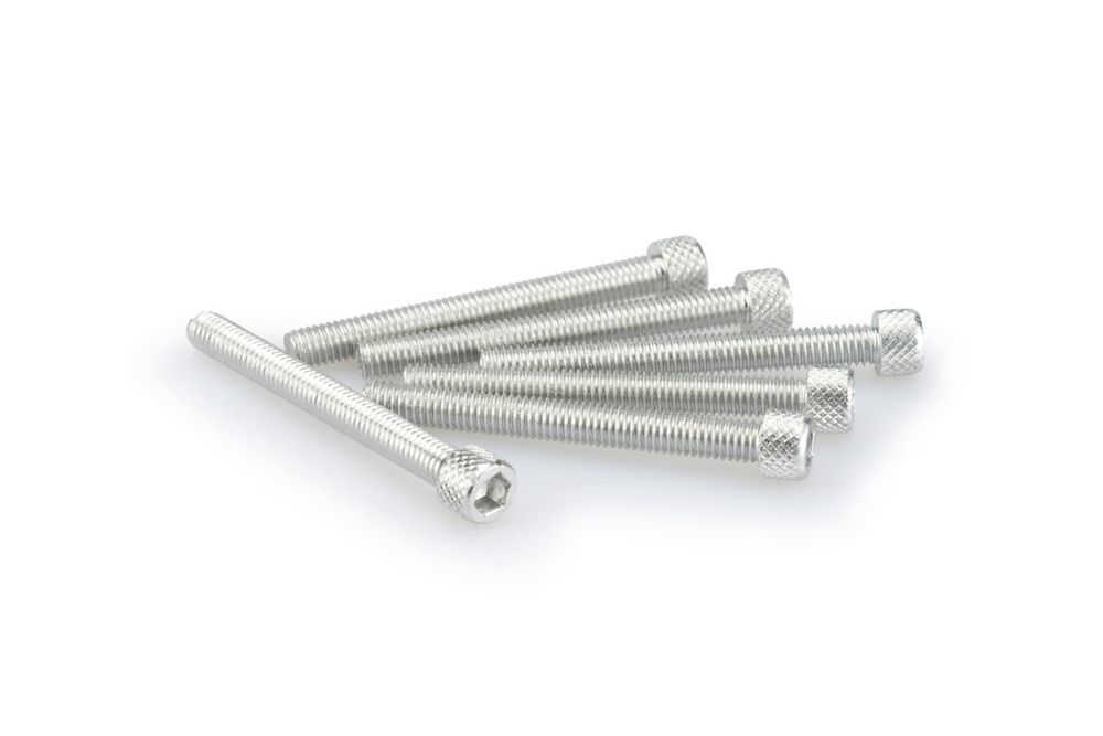 PUIG 0446P Muttern aus Anodisierten Aluminium passend fuer UNIVERSAL UNIVERSAL Silber