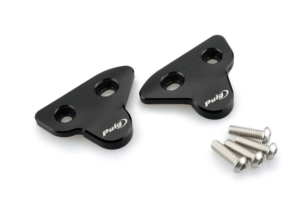 PUIG 3845N Rückspiegel Kappen passend fuer YAMAHA YZF-R1 Schwarz