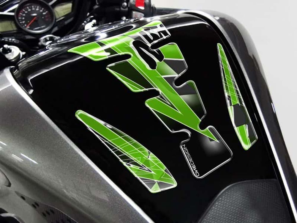 PUIG 4721V Wings Tankprotektor passend fuer KAWASAKI ZX-10R Grün