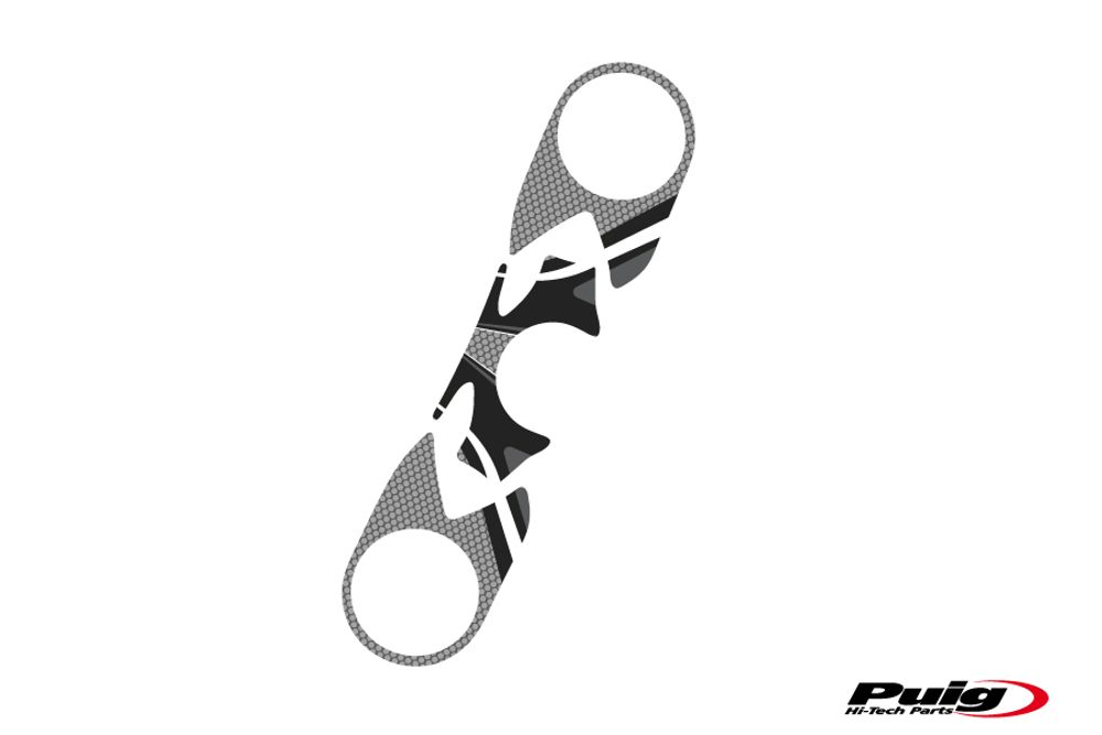 PUIG 6951U Radikal Yoke Protector passend fuer KAWASAKI ZX-6R NINJA Grau