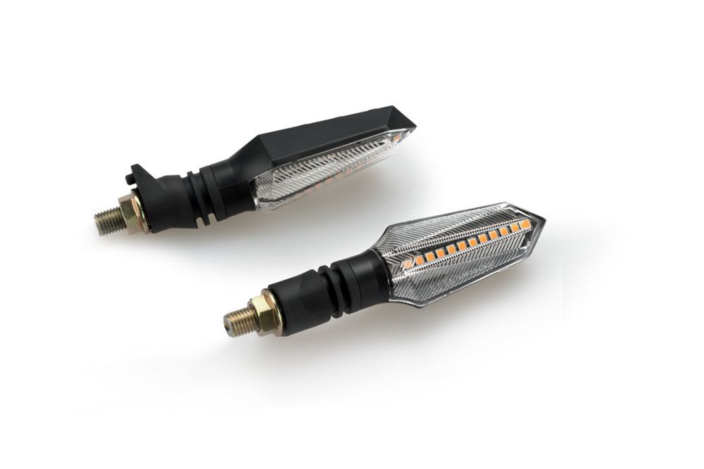 Puig 20698N Fun blinkerset Kompatibel/Ersatz für UNIVERSAL UNIVERSAL Schwarz