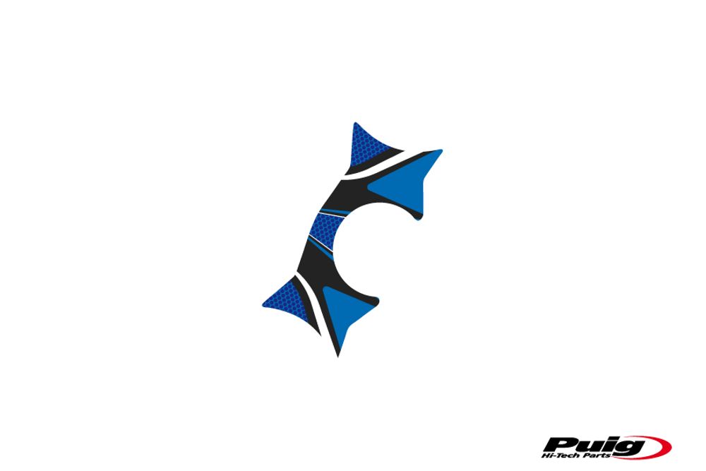 PUIG 6943A Radikal Yoke Protector passend fuer KAWASAKI ZZR1400 Blau
