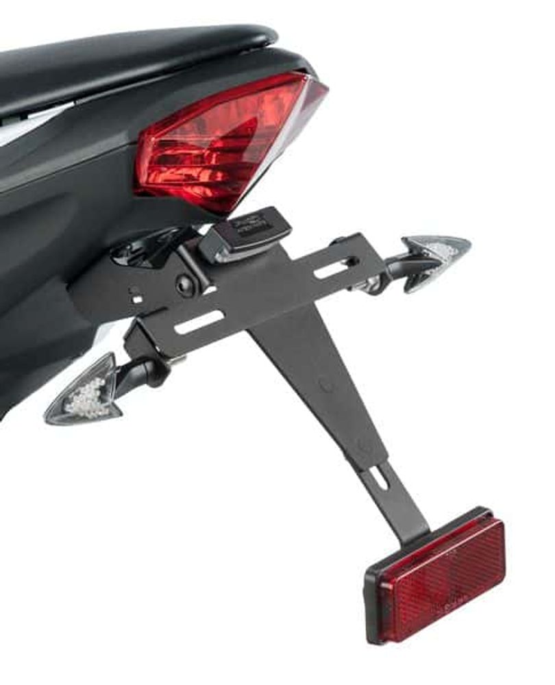 PUIG 7788N Kennzeichenhalters passend fuer KAWASAKI Z125 Schwarz