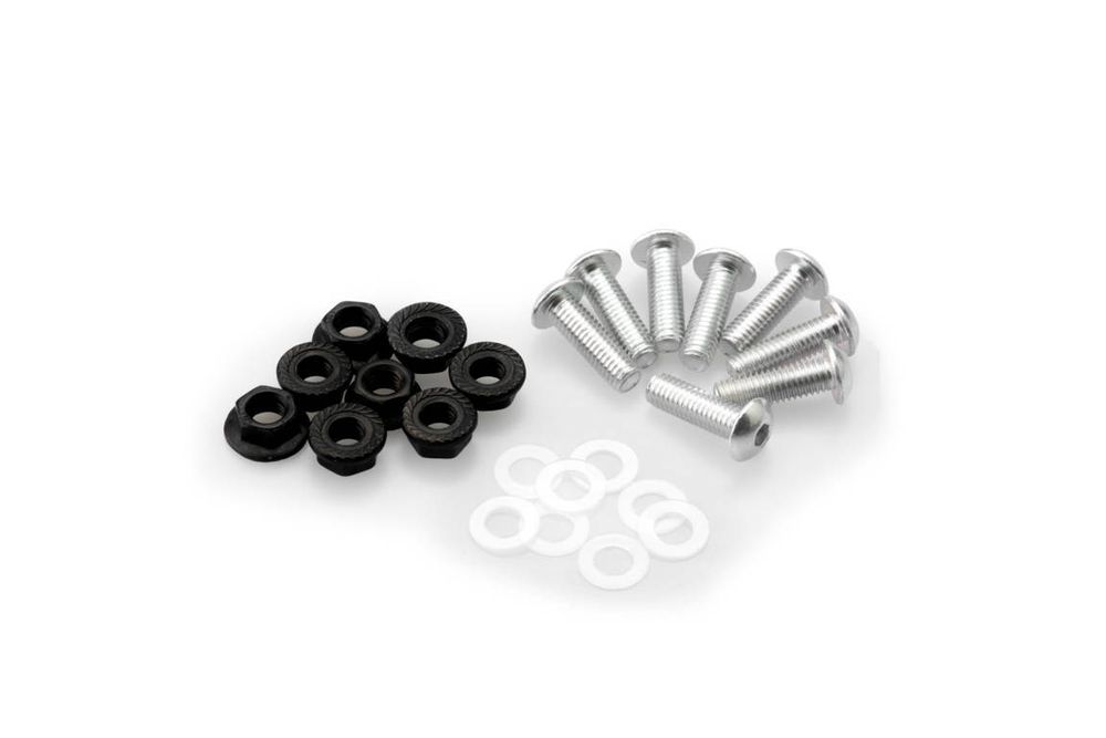 PUIG 0956P Eloxiertes Schraubenkit für Scheiben passend fuer UNIVERSAL UNIVERSAL Silber