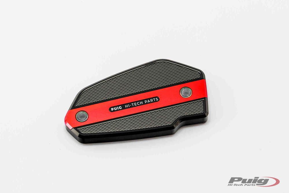 PUIG 9275R Vorderer Bremsflüssigkeitsbehälterdeckel passend fuer KAWASAKI VERSYS 650 Rot