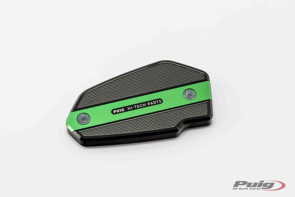 PUIG 9275V Vorderer Bremsflüssigkeitsbehälterdeckel passend fuer KAWASAKI VERSYS 650 Grün
