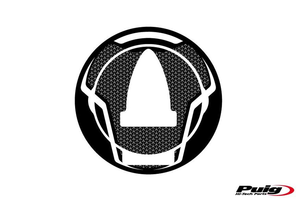 PUIG 6295U Tankdeckelabdeckungen Naked passend fuer APRILIA RS125 Grau
