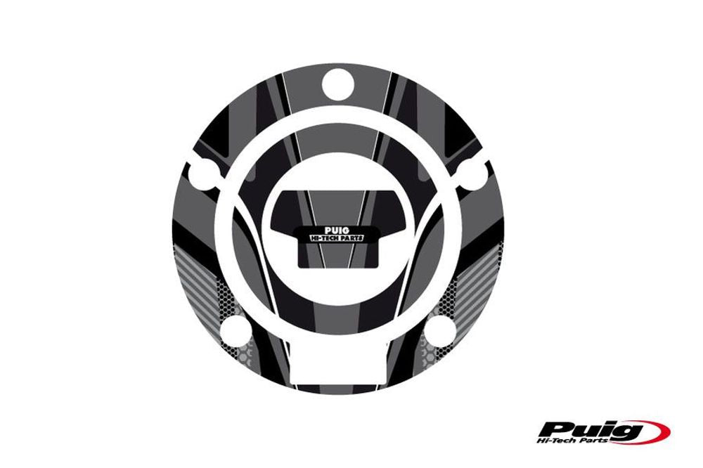 PUIG 6324U Tankdeckelabdeckungen Radikal passend fuer YAMAHA MT-07 Grau