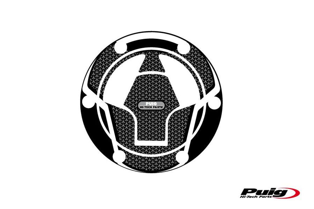 PUIG 6313U Tankdeckelabdeckungen Naked passend fuer KAWASAKI NINJA 250R Grau