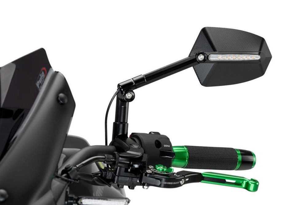 PUIG 016NN GTI Rückspiegel passend fuer KAWASAKI Z750 Schwarz