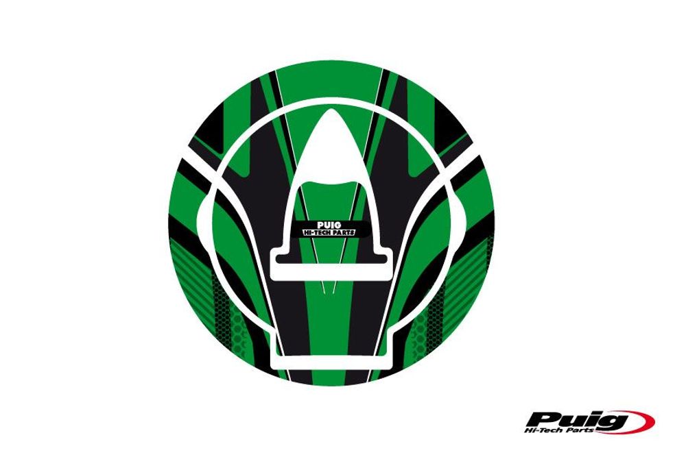 PUIG 6306V Tankdeckelabdeckungen Radikal passend fuer DUCATI 959 PANIGALE Grün