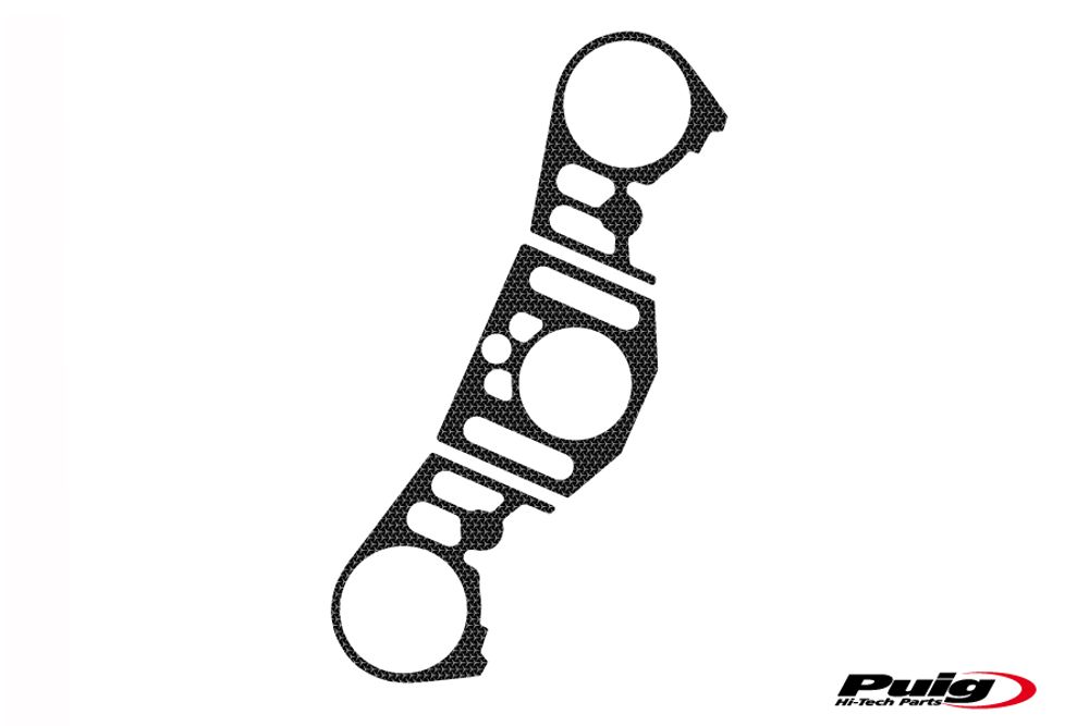 PUIG 7390U Naked Yoke Protector passend fuer YAMAHA YZF-R1 Grau