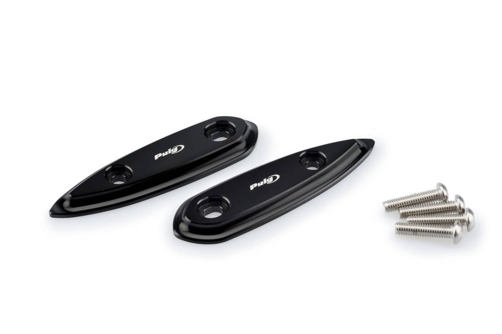 PUIG 3856N Thin 2.0. Blinkerset passend fuer YAMAHA YZF-R3 Schwarz