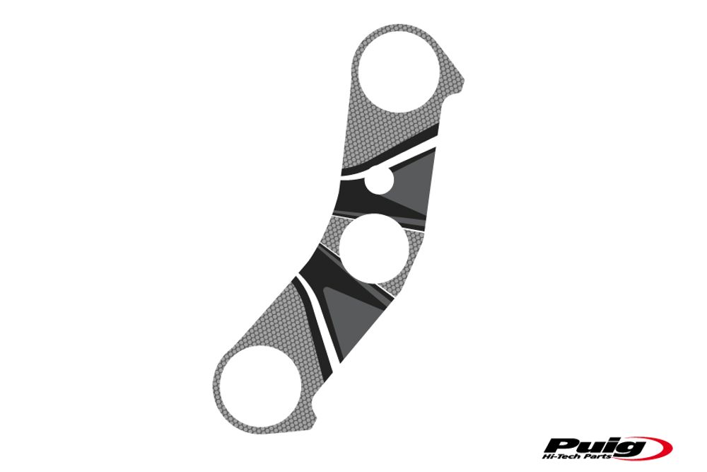 PUIG 6924U Radikal Yoke Protector passend fuer YAMAHA YZF-R1 Grau