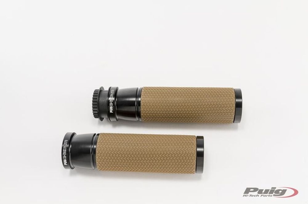 PUIG 9190N Vintage Griffe passend fuer KAWASAKI KLE500 Schwarz