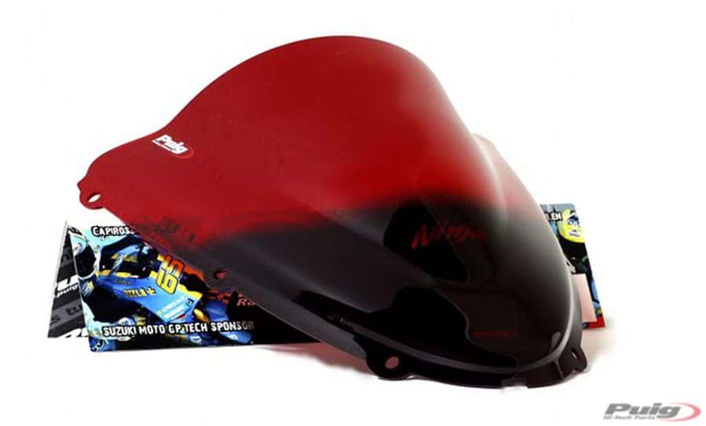 Puig 4053R Racingscheibe für Kawasaki ZX-6R 2006 Rot