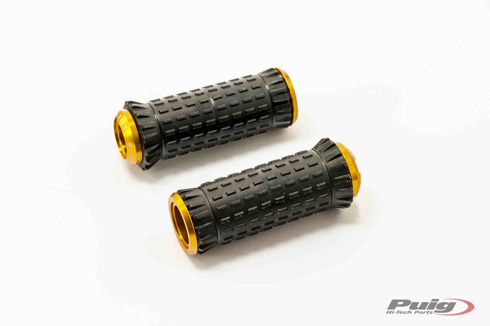 PUIG 9193O R-Fighter S Fußrasten passend fuer YAMAHA T-MAX 560 TECH MAX Gold