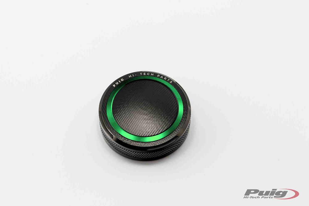 PUIG 9264V Vorderer Bremsflüssigkeitsbehälterdeckel passend fuer SUZUKI GSX-R750 Grün
