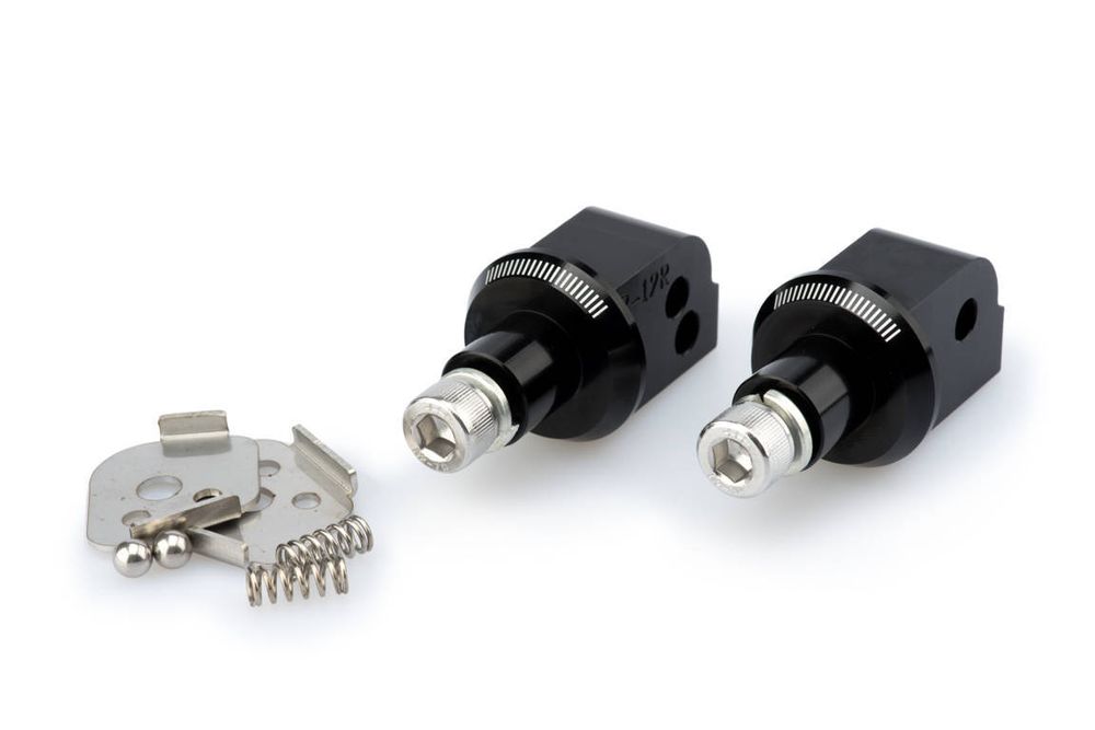 PUIG 6645N Vintage Fußrasten passend fuer HONDA CB500X Schwarz