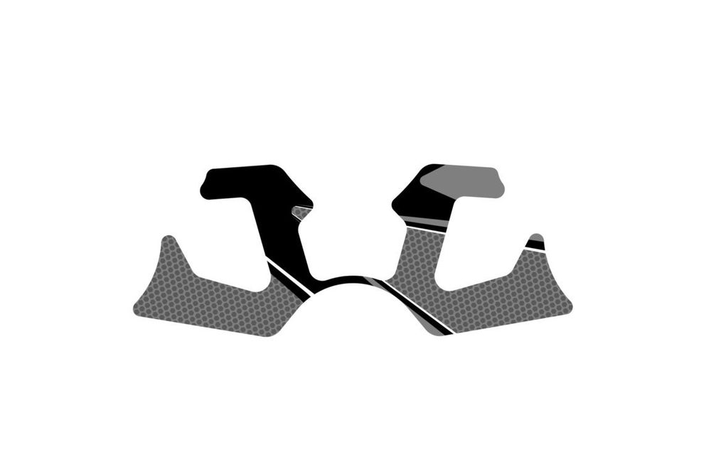PUIG 7586U Radikal Yoke Protector passend fuer YAMAHA YZF-R125 Grau