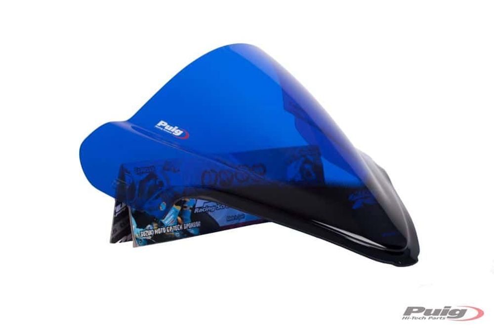 PUIG 4826A Racingscheibe passend fuer SUZUKI GSX-R1300 HAYABUSA Blau