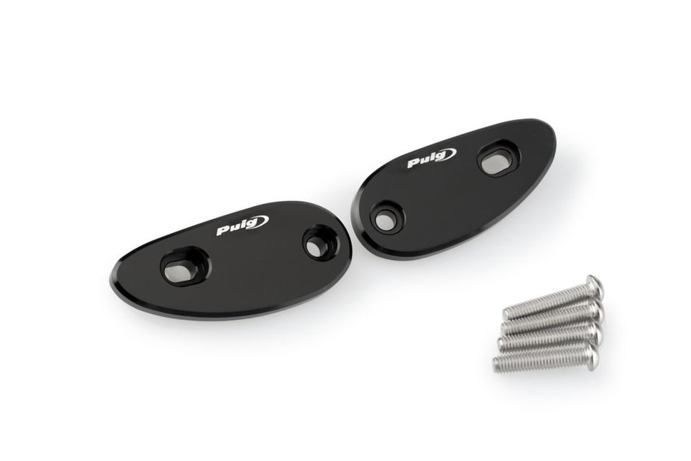 PUIG 3843N Rückspiegel Kappen passend fuer HONDA CBR1000RR FIREBLADE SP Schwarz