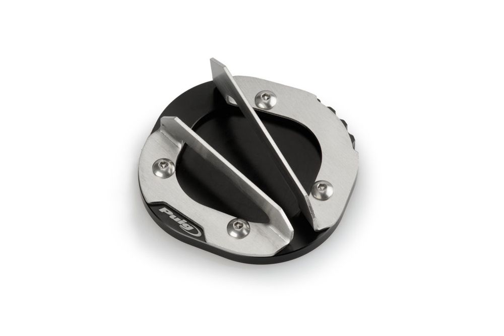 PUIG 20762N Fusstandverbreiterung mit Standardaufhängung passend fuer YAMAHA XT1200Z SUPER TENERE Schwarz