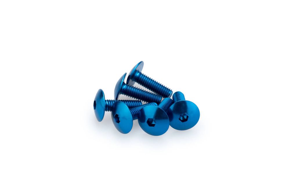 PUIG 0657A Muttern aus Anodisierten Aluminium passend fuer UNIVERSAL UNIVERSAL Blau