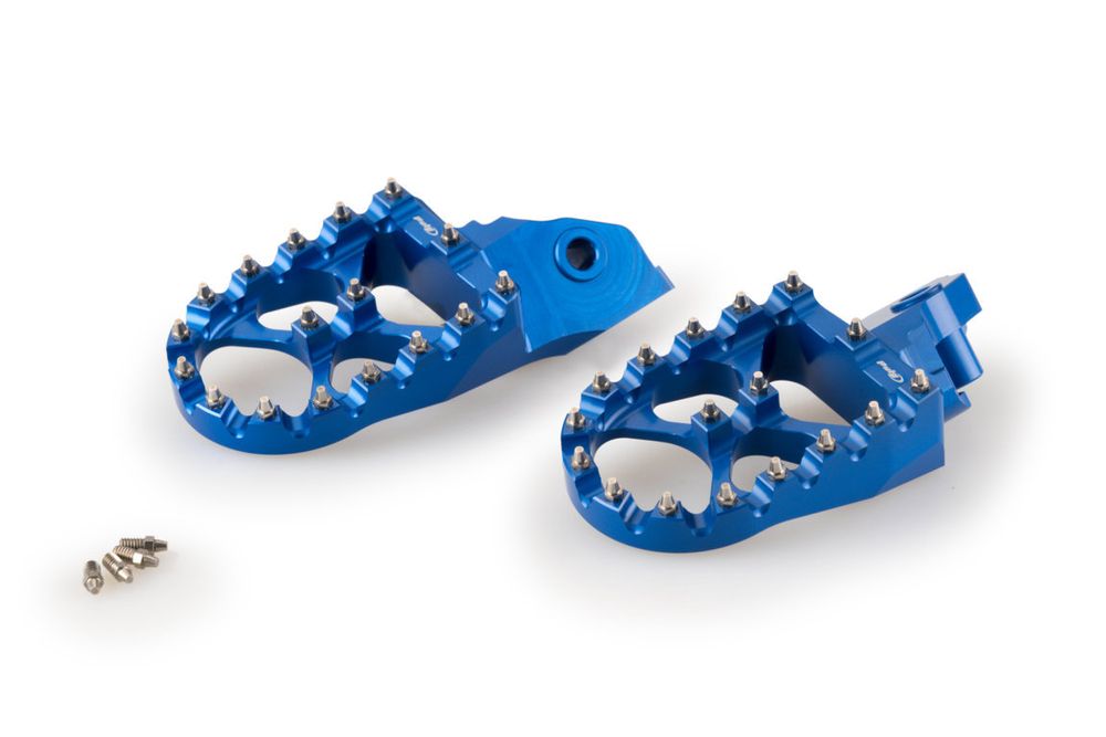 PUIG 21195A Fussrasten Off-Road passend fuer BMW F650GS Blau