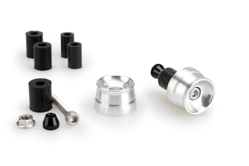 PUIG 21016P Lenkerenden Speed passend fuer KTM 125 DUKE Silber