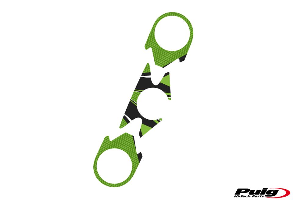 PUIG 6949V Radikal Yoke Protector passend fuer KAWASAKI ZX-6R NINJA Grün