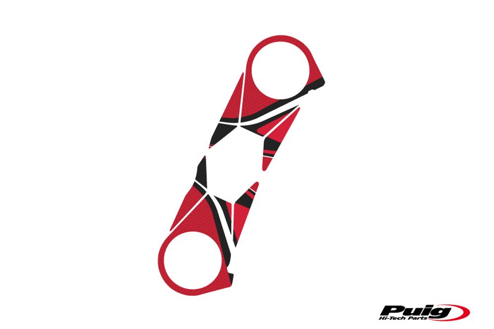 PUIG 6947R Radikal Yoke Protector passend fuer KAWASAKI ZX-10R Rot