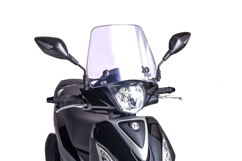 PUIG 8179W Rollerscheibe Trafic passend fuer SYM FIDDLE II 50 4T AC E2 Transparent