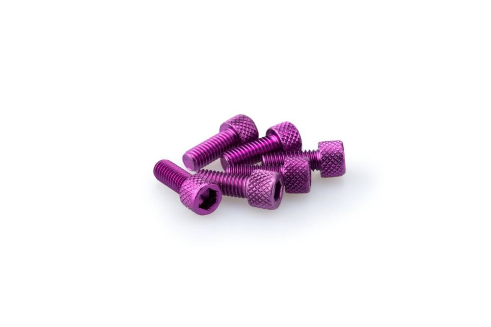 PUIG 0363L Muttern aus Anodisierten Aluminium passend fuer UNIVERSAL UNIVERSAL Lila
