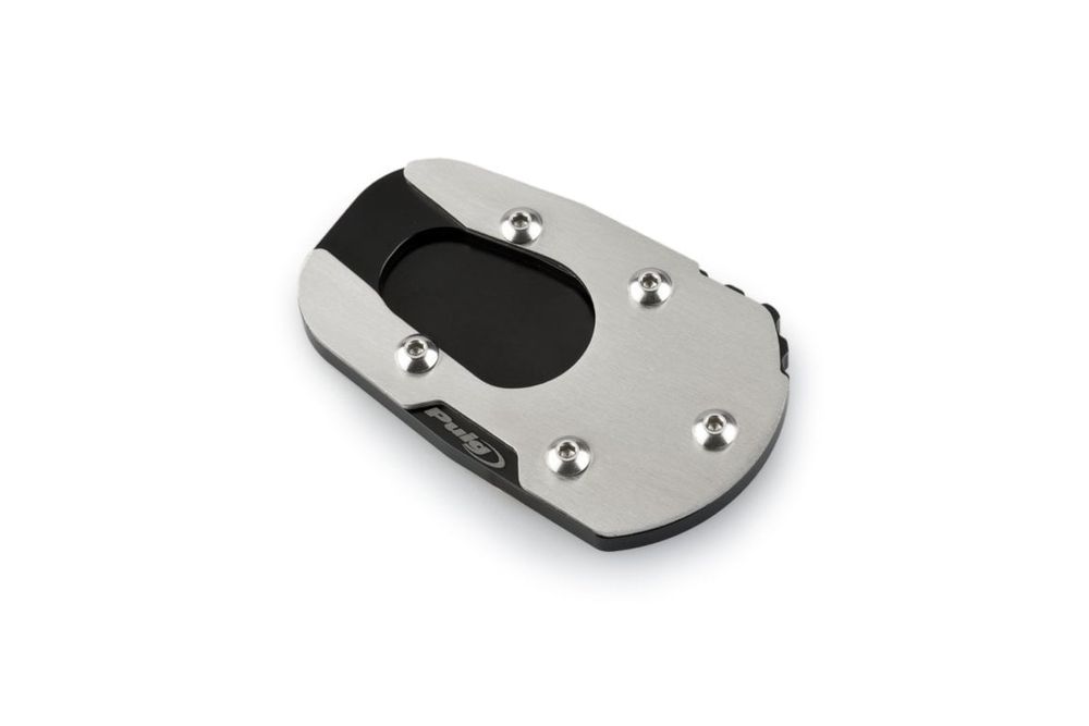 PUIG 20408N Fusstandverbreiterung mit Standardaufhängung  passend fuer SUZUKI DL1050 V-STROM Schwarz