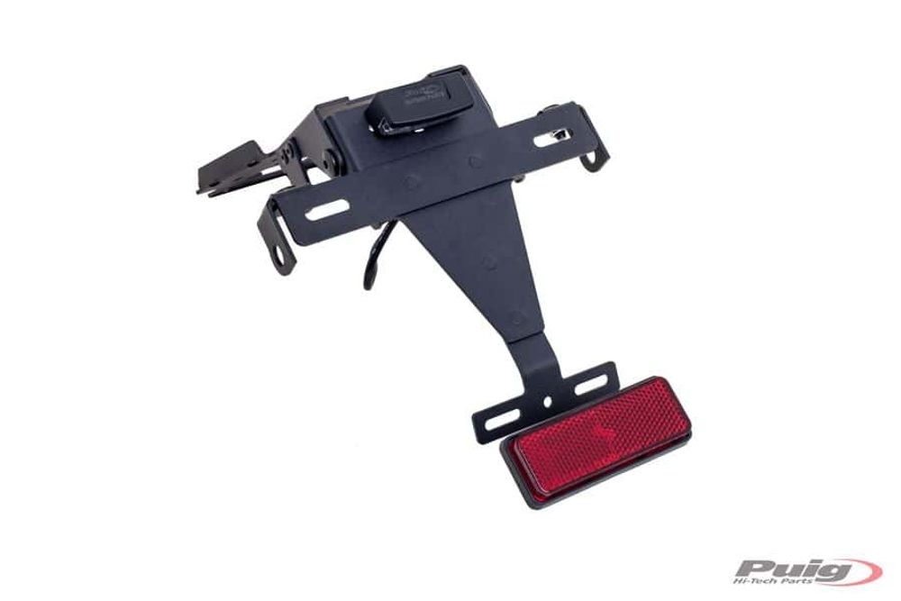 PUIG 5046N Kennzeichenhalter passend fuer YAMAHA FZ6 FAZER Schwarz