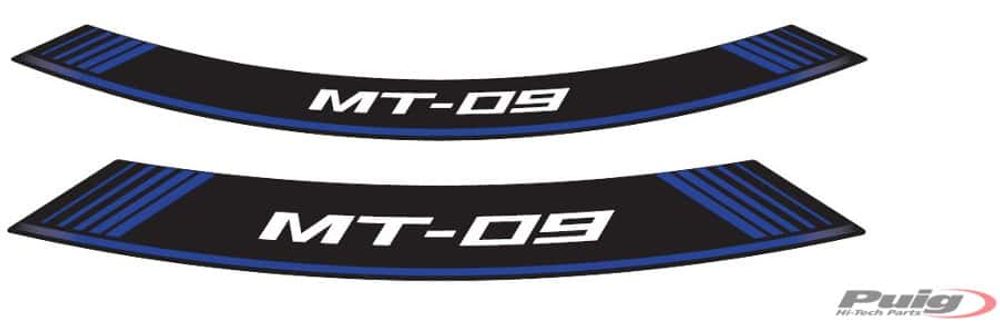 PUIG 9135A Rim Strips Specials passend fuer YAMAHA MT-09 Blau