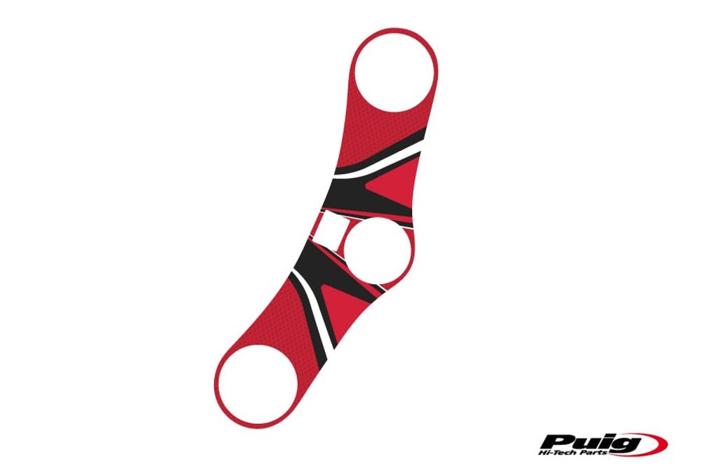 PUIG 6970R Radikal Yoke Protector passend fuer HONDA CBR600RR Rot