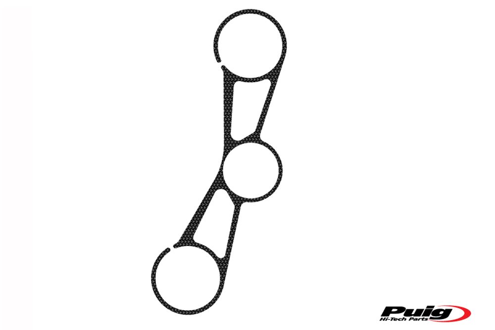 PUIG 8289U Naked Yoke Protector passend fuer BMW S1000RR Grau