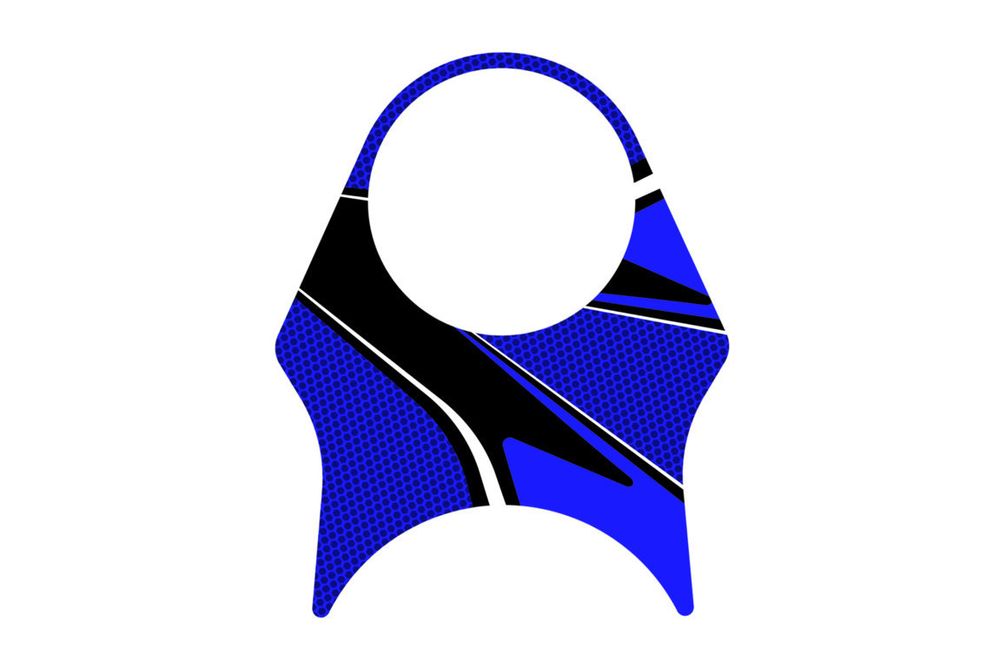PUIG 9078A Radikal Yoke Protector passend fuer SUZUKI SV650 Blau