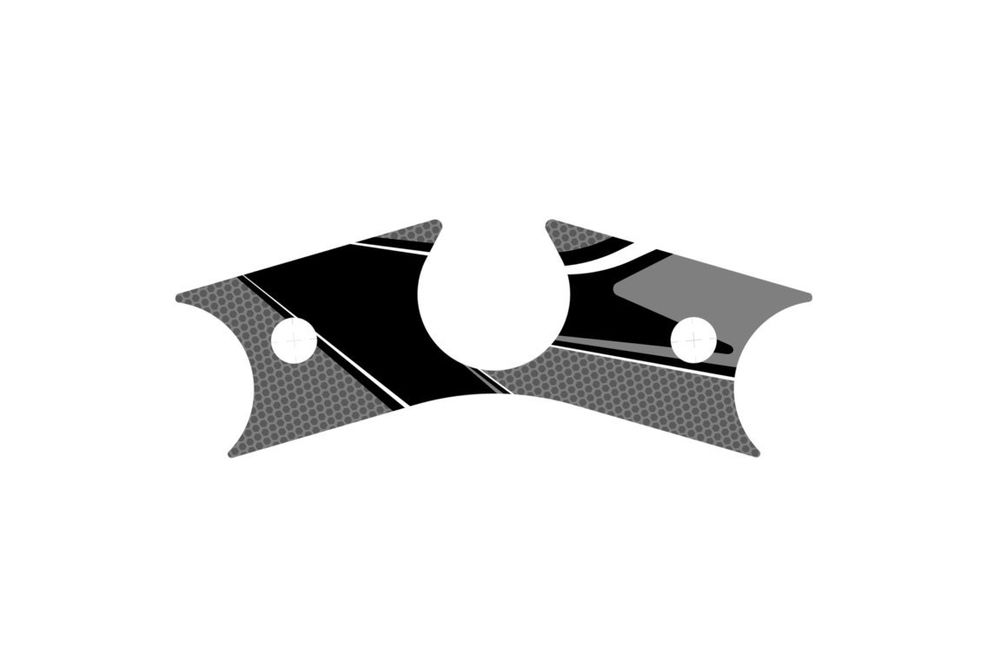PUIG 9845U Radikal Yoke Protector passend fuer YAMAHA YZF-R6 Grau