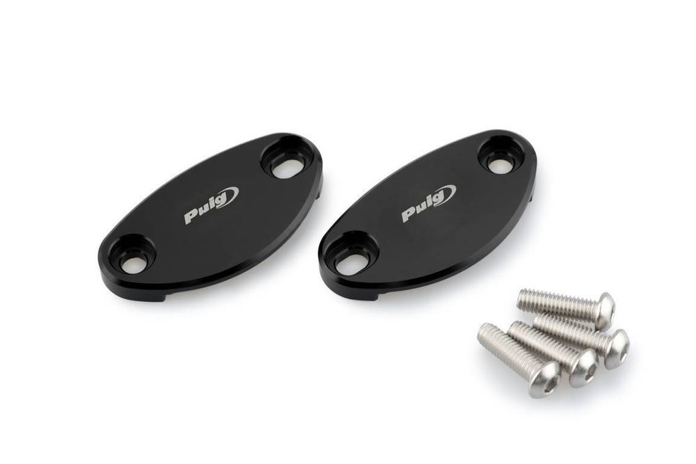 PUIG 3847N Rückspiegel Kappen passend fuer KAWASAKI ZX-10R Schwarz