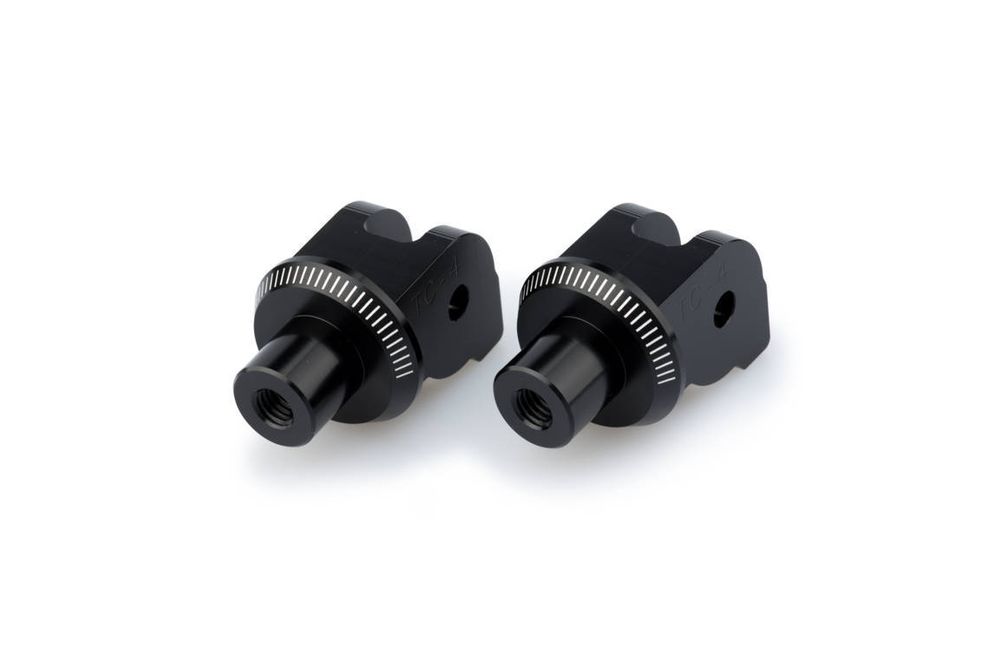 Puig 6755N Adapter Beifahrer Fußrasten- Gummipad Kompatibel/Ersatz für DUCATI MULTISTRADA 1200 Schwarz