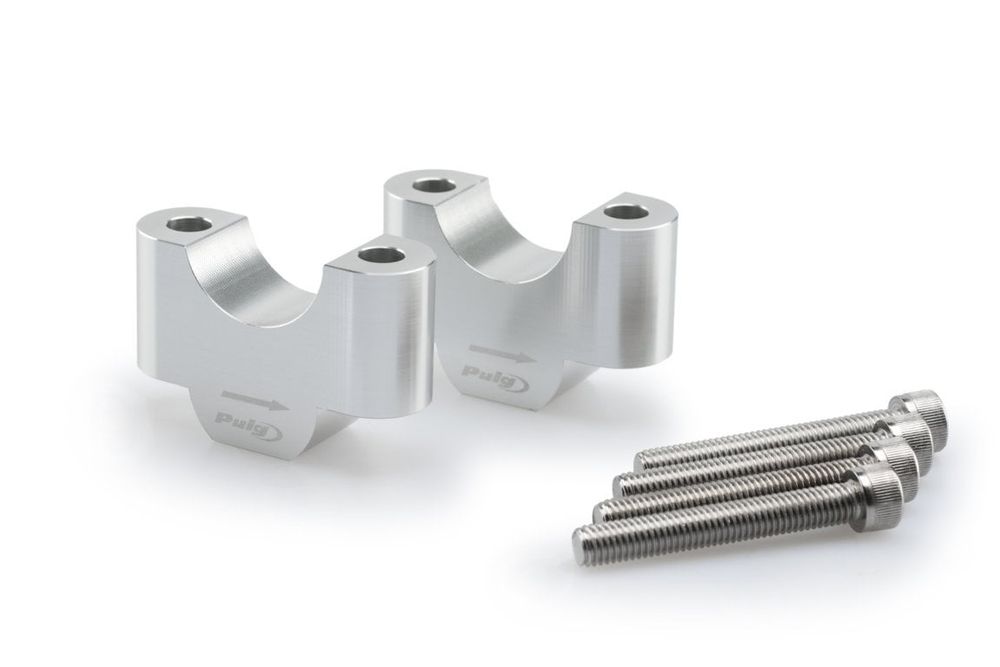 PUIG 20309P Lenkererhöhungen passend fuer UNIVERSAL UNIVERSAL Silber